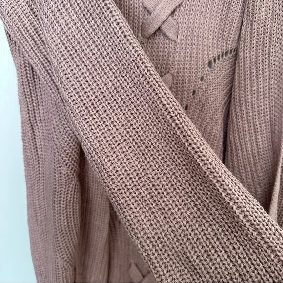 Hippie Rose light Pink Long Sleeve Cardigan - Picture 7 of 9